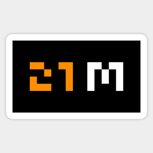 21 M Sticker